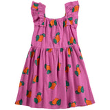 Bobo Choses Purple Tangerine All Over Ruffled Dress