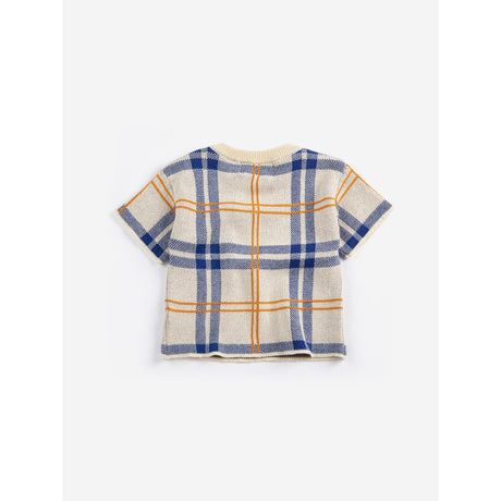 Bobo Choses White Fun Tartan Knitted T-Shirt