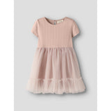 Lil'Atelier Peach Whip Nmffanella Ss Tulle Dress Lil