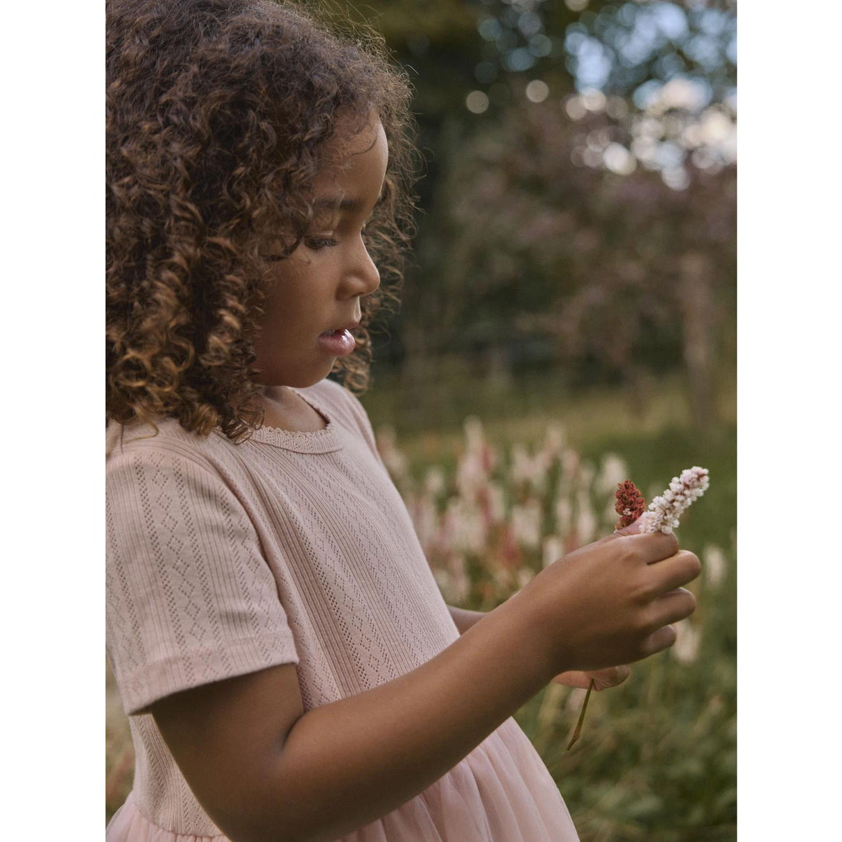 Lil'Atelier Peach Whip Nmffanella Ss Tulle Dress Lil