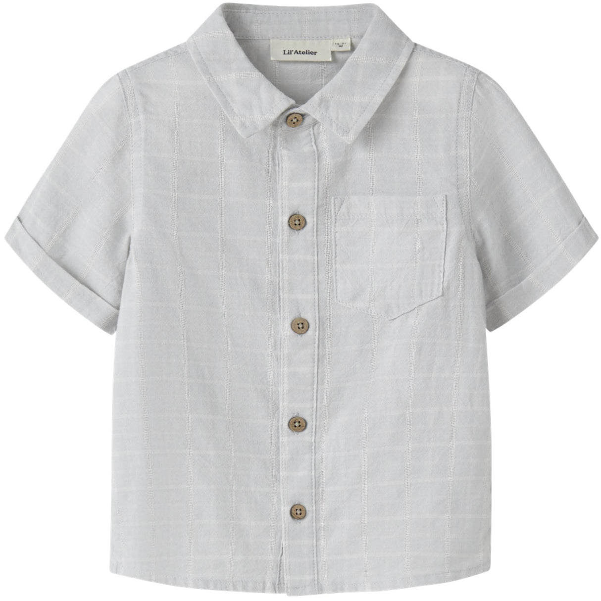 Lil'Atelier Gray Dawn Coconut Milk Nmmflorentin Ss Shirt Lil