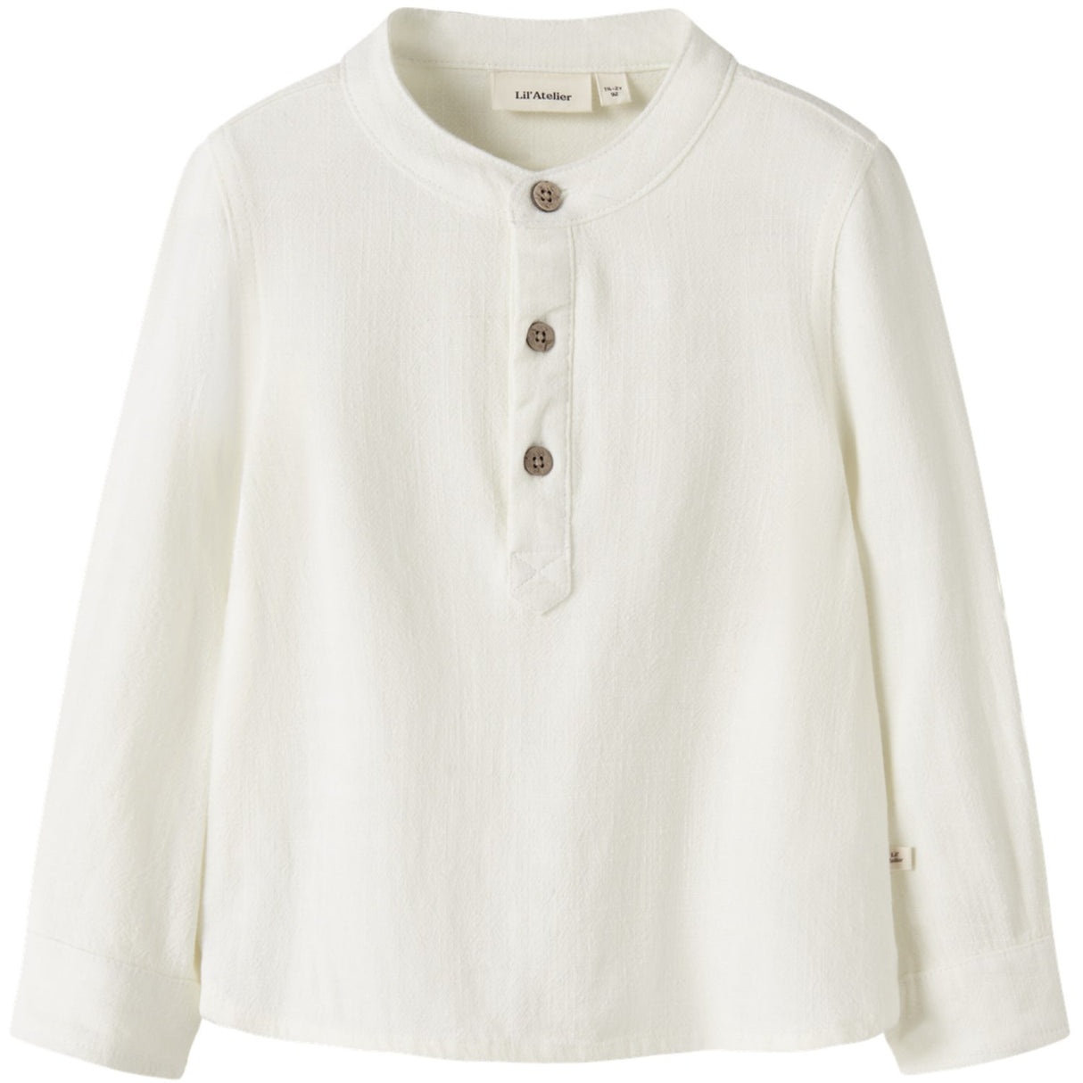 Lil'Atelier Coconut Milk Nmmfreddie Ls Loose Shirt Lil
