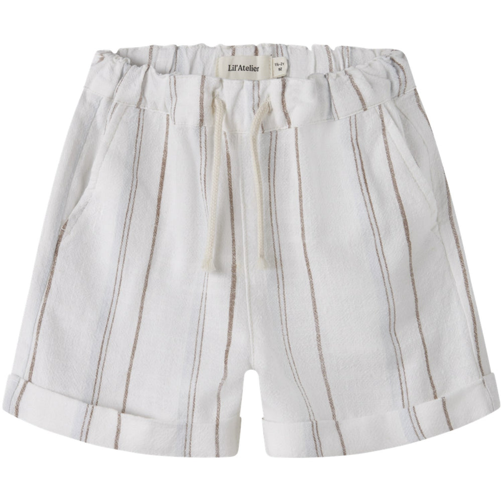 Lil'Atelier Coconut Milk Nmmjeran Loose Shorts Lil