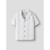 Lil'Atelier Coconut Milk Nmmjeran Ss Loose Shirt Lil