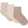 Minymo Birch Baby 2X2 Rib Sock 3-Pack