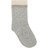 Minymo Light Grey Melange Socks W. Pattern 5-Pack