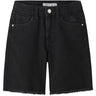 Name It Black Denim Nkfbella Hw Wide Dnm Shorts 1488-Be Noos