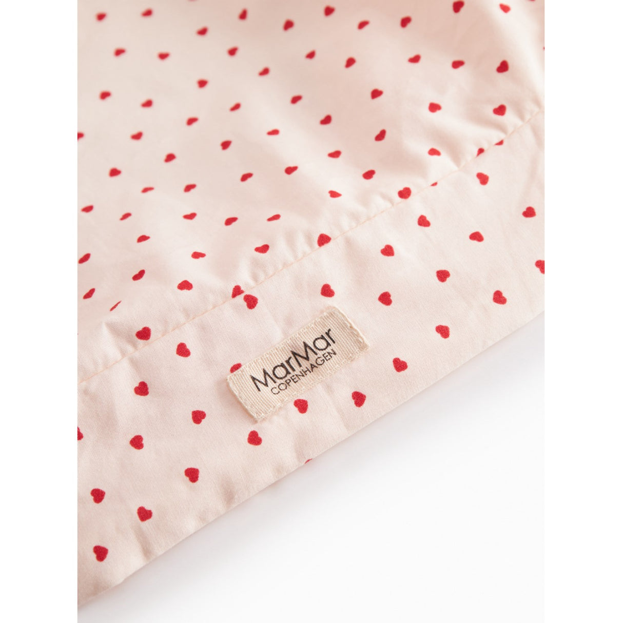MarMar Cotton Percale Home Happy Hearts Changing Cushion Cover