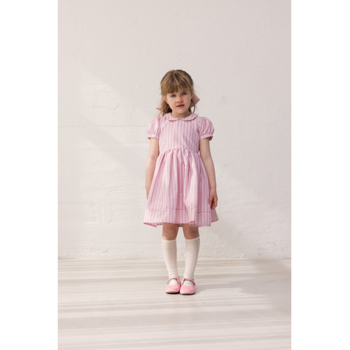 MarMar Smooth Cotton Bonbon Pink Stripes Darcel Dress