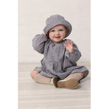 MarMar Cotton Linen Marine Check Arida Hat