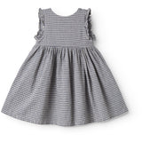 MarMar Cotton Linen Marine Check Darame Dress