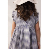 MarMar Cotton Linen Marine Check Darame Dress