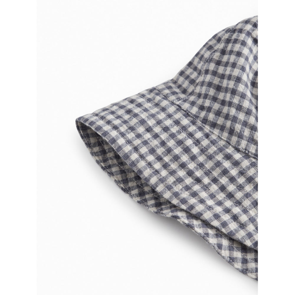 MarMar Cotton Linen Marine Check Arida Hat
