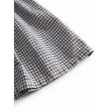 MarMar Cotton Linen Marine Check Darame Dress