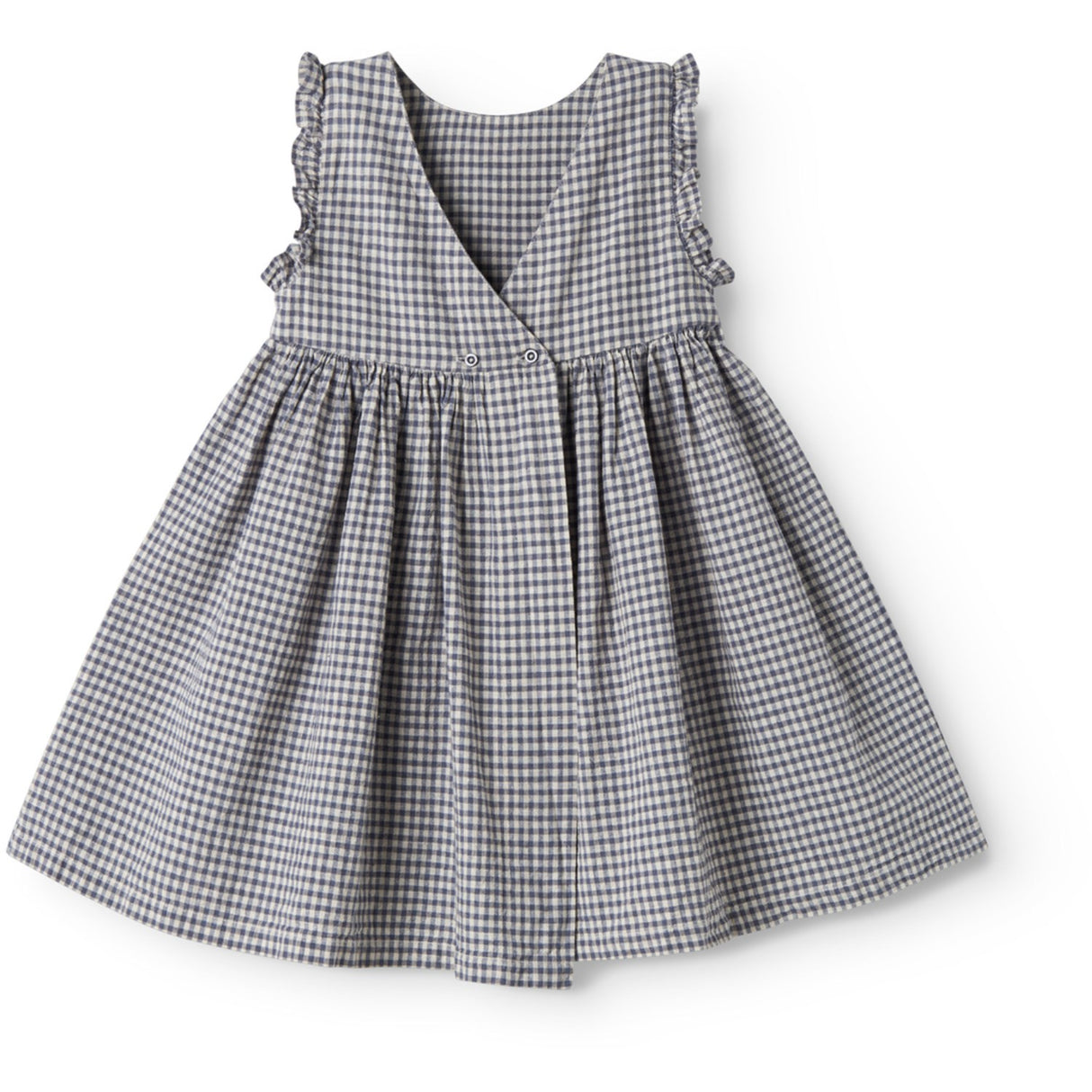 MarMar Cotton Linen Marine Check Darame Dress