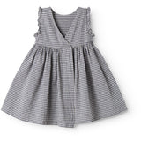 MarMar Cotton Linen Marine Check Darame Dress
