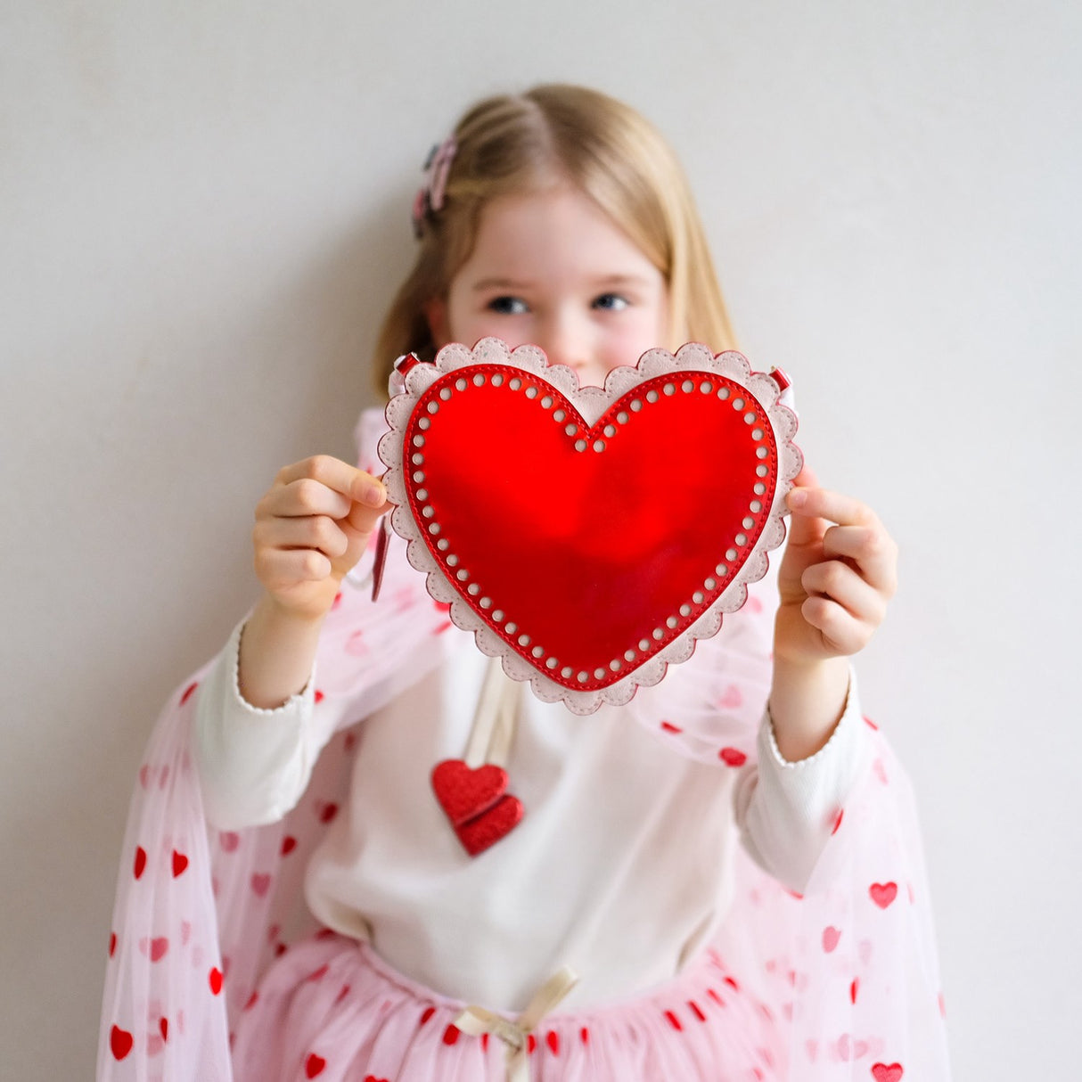 Mimi & Lula Bag Med Rem - Scalloped Heart Valentines