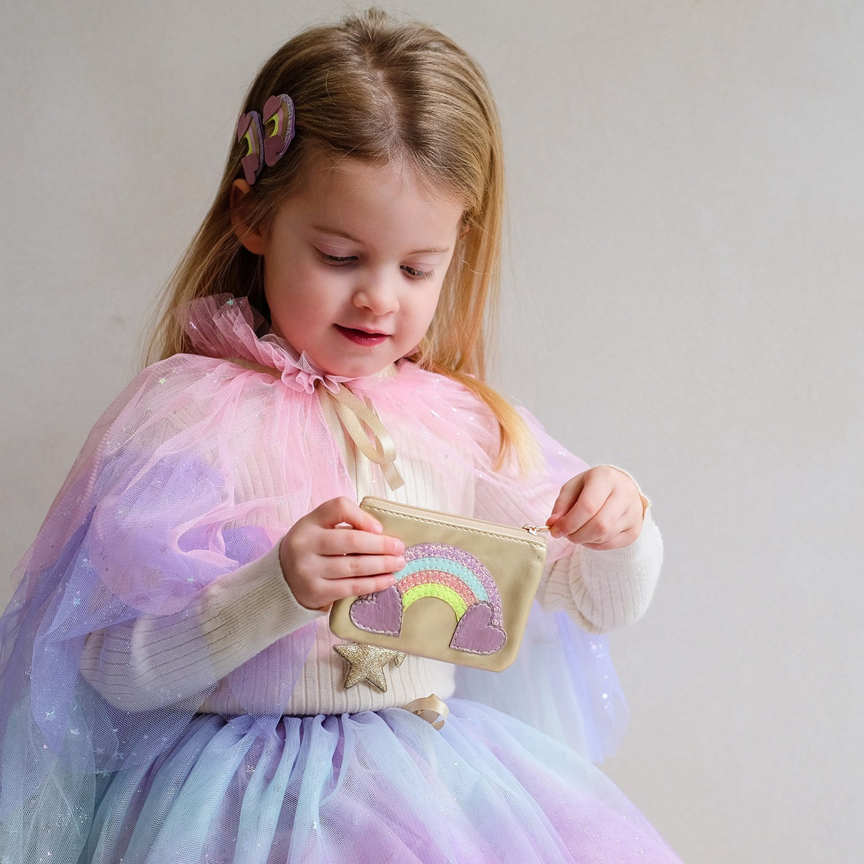 Mimi & Lula Nøglering - Rainbow My Little Unicorn