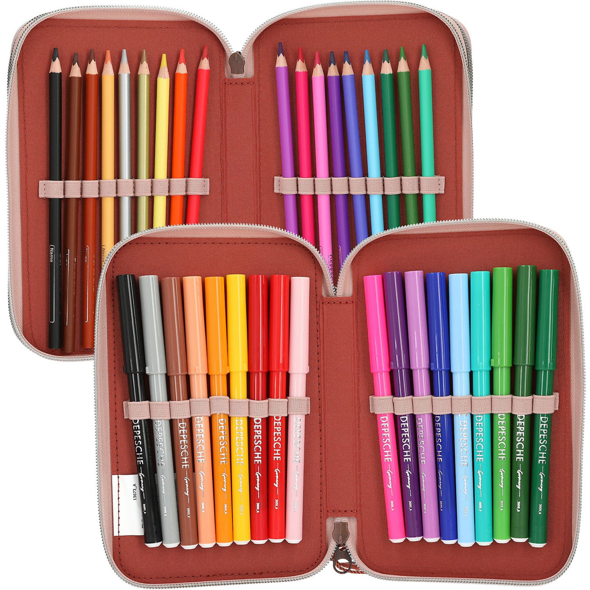 TOPModel Fur Ever Friends Triple Pencil Case