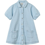 COPENHAGEN COLORS x Luksusbaby Lt. Blue Washed Organic Denim Dress - Limited