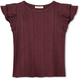 Fliink Burgendy Gabby Ss Blouse