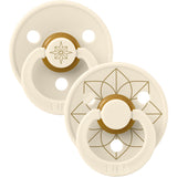 Bibs Ivory Gold Pacifier Studio Colour 2 Pack Noor Latex
