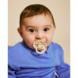 Bibs Ivory Gold Pacifier Studio Colour 2 Pack Noor Latex