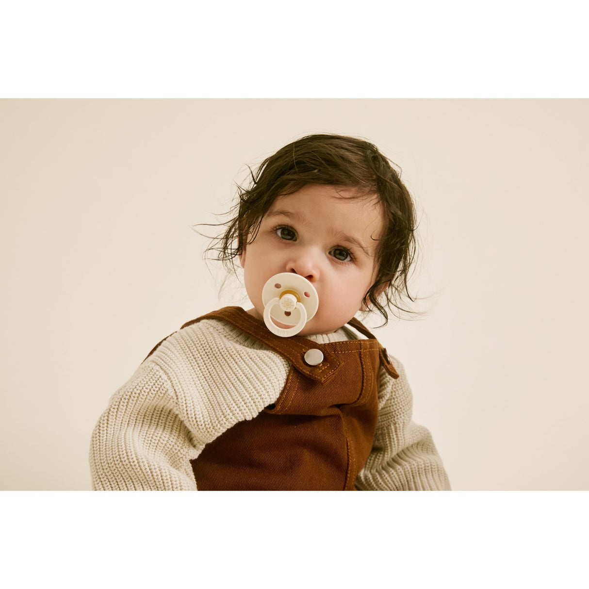 Bibs Ivory Gold Pacifier Studio Colour 2 Pack Noor Latex