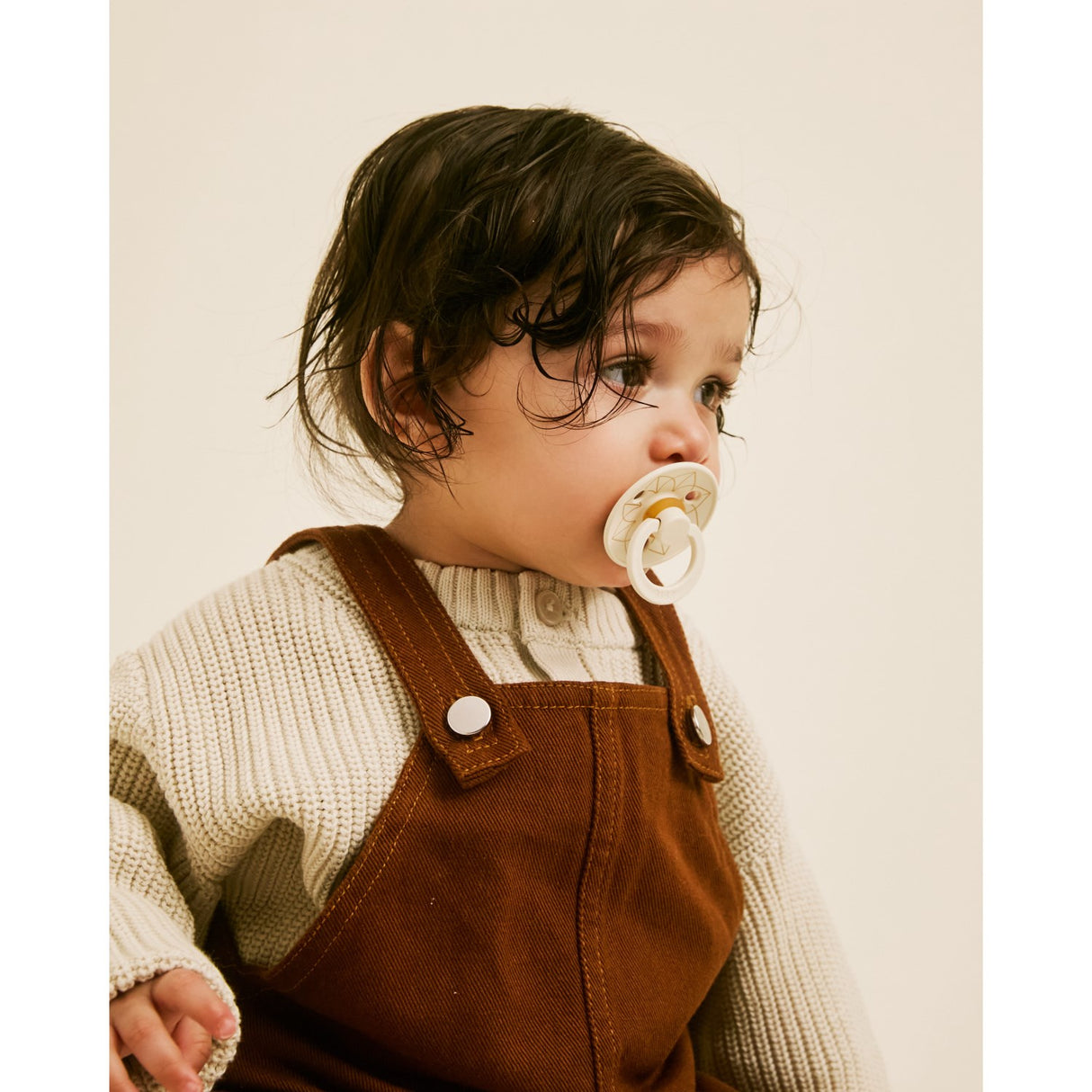 Bibs Ivory Gold Pacifier Studio Colour 2 Pack Noor Latex