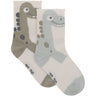 Minymo Willam Gray Socks W. 3D Effect 2-Pack
