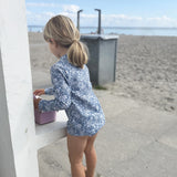 Petit Crabe Evening Sky (Made With Liberty© Fabric) Sydney Uv Swimshirt L/S