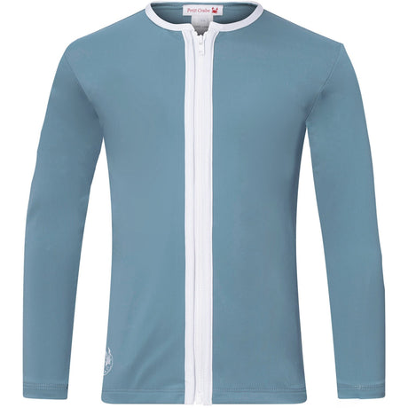 Petit Crabe Stone Basic Zipper Uv-Swim Shirt L/S