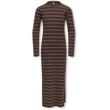 kids ONLY Chicory Coffee Pumice Stone Koglupe Kenya Ls Stripe Dress Jrs