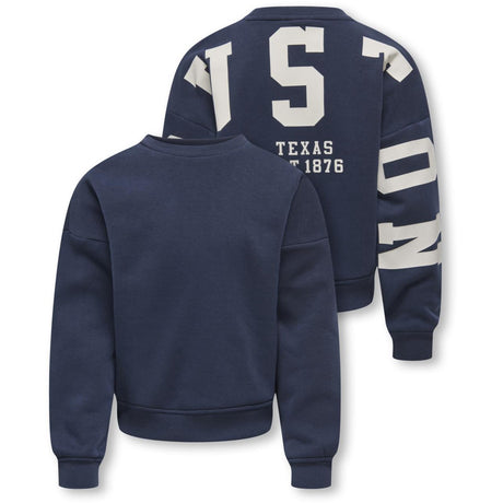 kids ONLY Night Sky Birch/Houston Kogsweat L/S Back/Sleeve Print Swt Noos