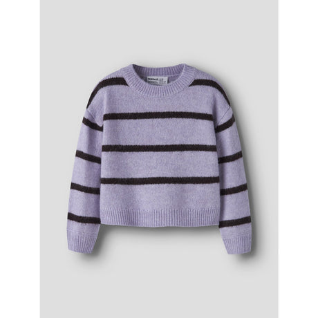 Name It Heirloom Lilac Chocolate Plum Nmfolenska Ls Knit