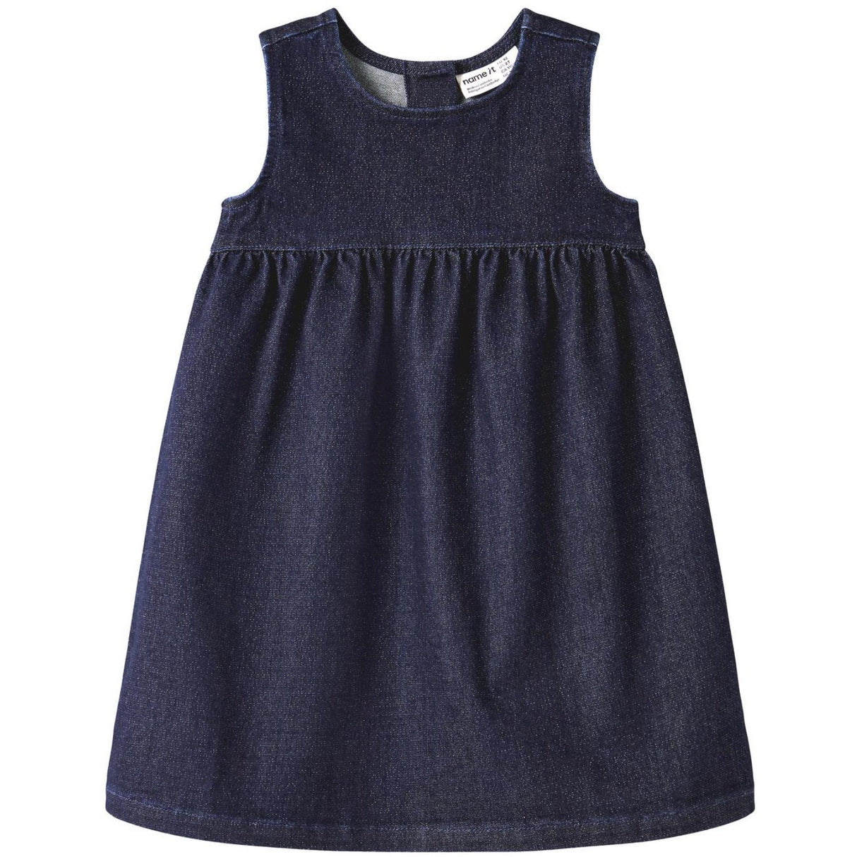 Name It Dark Blue Denim Nmfella Dnm Glitter Dress 1208-Lu