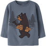 Name It Blue Mirage Nmmotto Ls Nreg Top