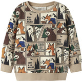 Name It Sesame Nmmoswaldy Ls Nreg Sweat Bru Box
