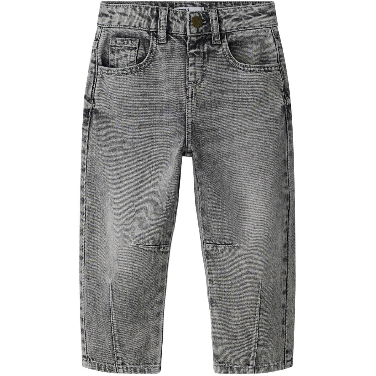 Name It Medium Grey Denim Nmfbella Barrel Dnm Jeans 5518-Bp