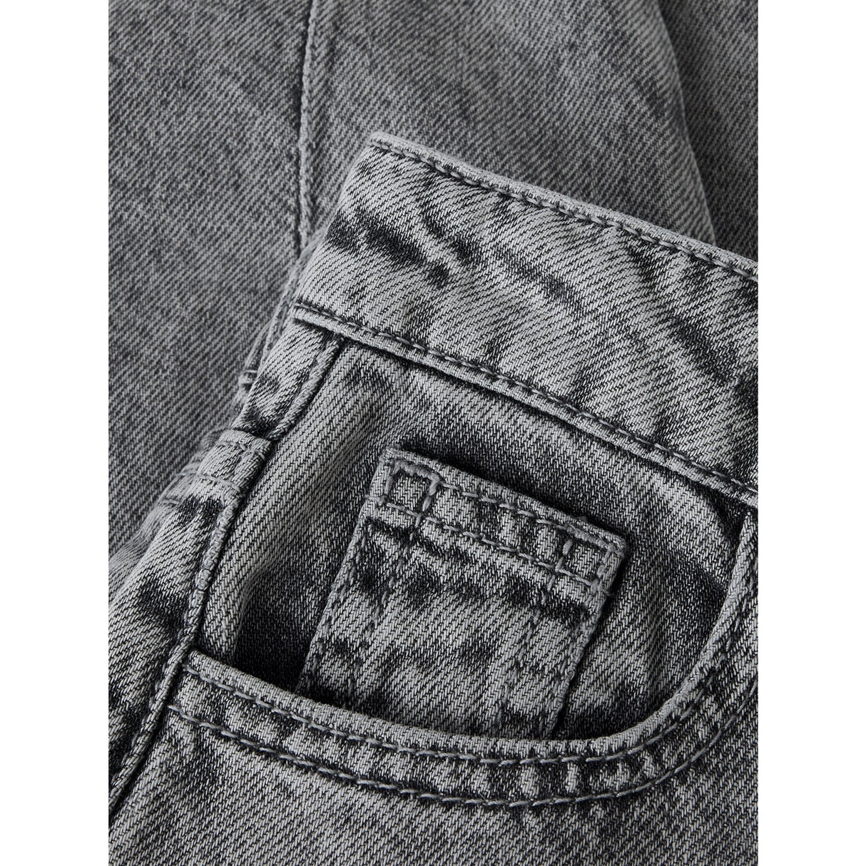 Name It Medium Grey Denim Nmfbella Barrel Dnm Jeans 5518-Bp