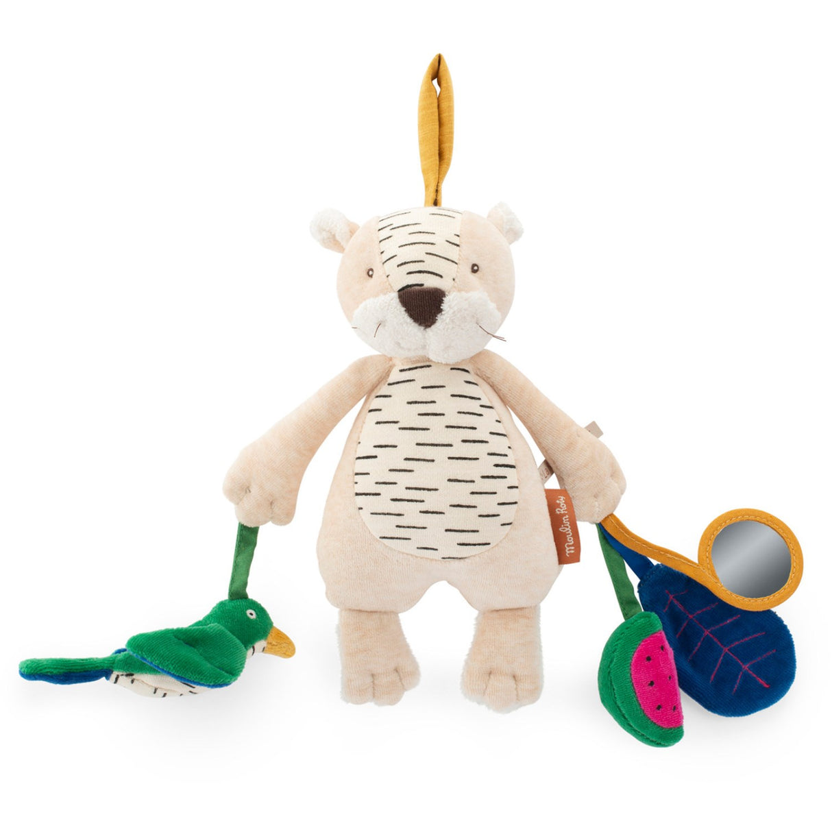 물랭 로티 액티비티, 행거 달린 봉제 인형 - 바부 더 타이거 26cm - 라 포레 마와