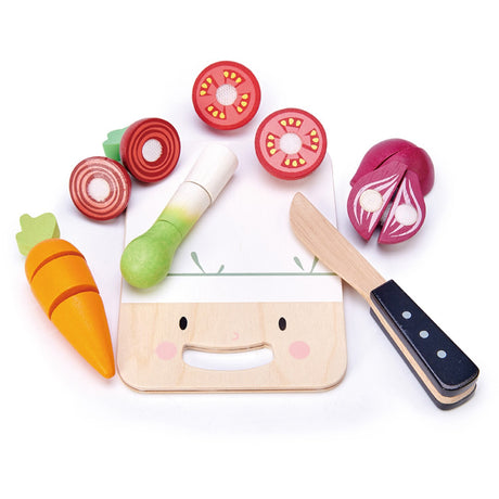 Tender Leaf Cutting Board with Vegetables
