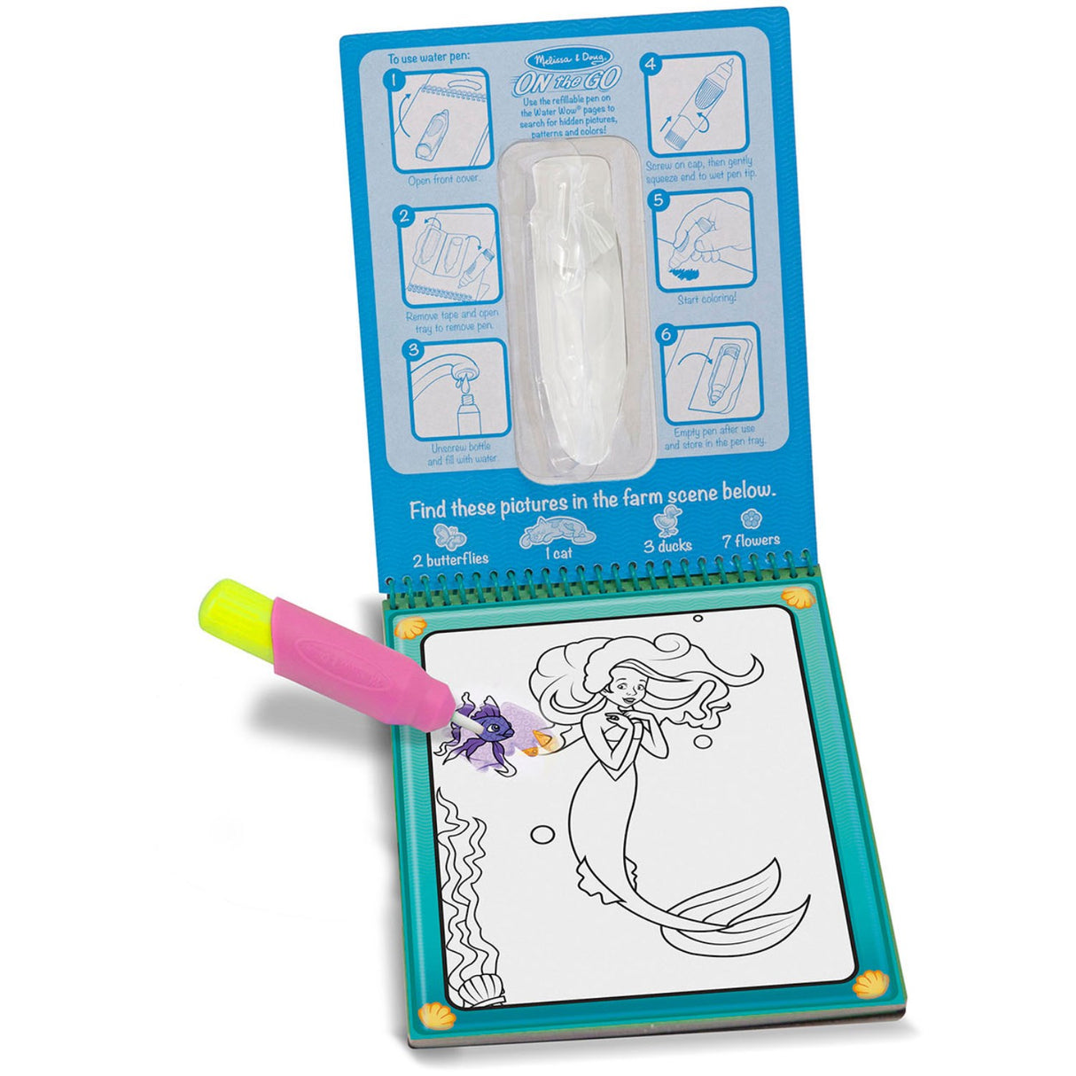 Melissa & Doug Lyserød Water Wow! Water-Reveal Pad Fairy Tale