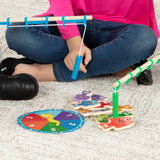 Melissa & Doug Multifarvet Wooden Fishing Game Catch And Count