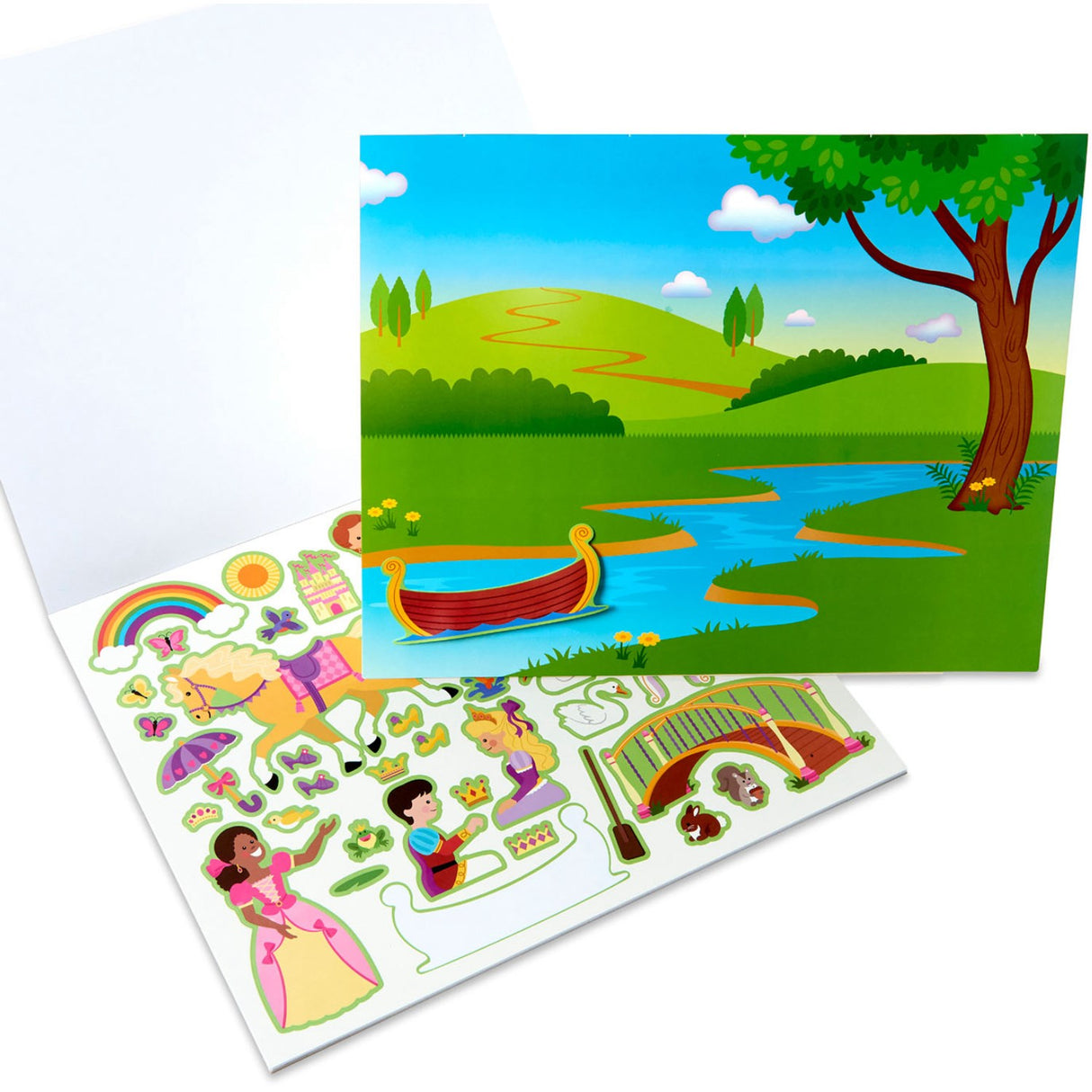 Melissa & Doug Multifarvet Reusable Sticker Pad Princess Castle