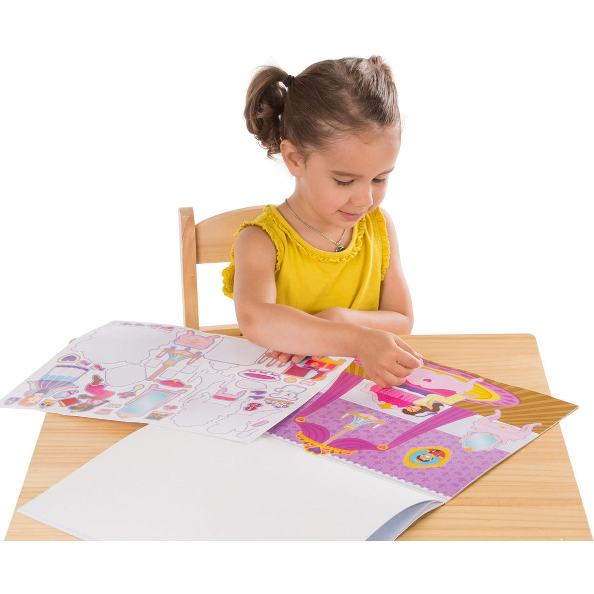 Melissa & Doug Multifarvet Reusable Sticker Pad Princess Castle