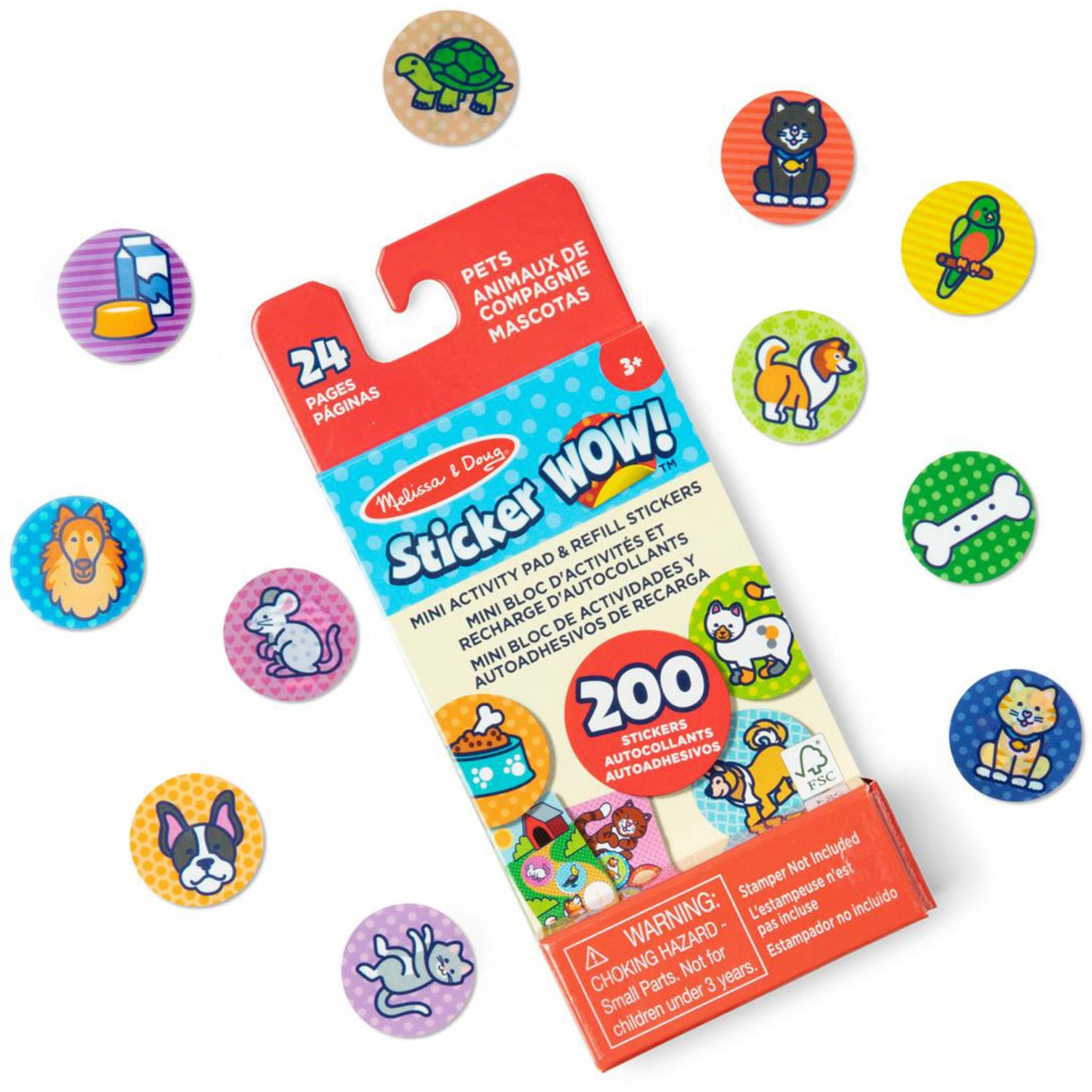 Melissa & Doug Rød Sticker Wow! Refill W/ Mini Pad Pets