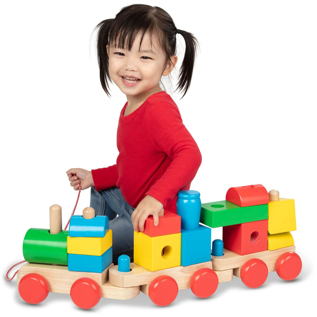 Melissa & Doug Multifarvet Toy - Tog For Stabling