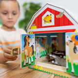 Melissa & Doug Multifarvet Activity Toy Lade I Wood With Hængsler