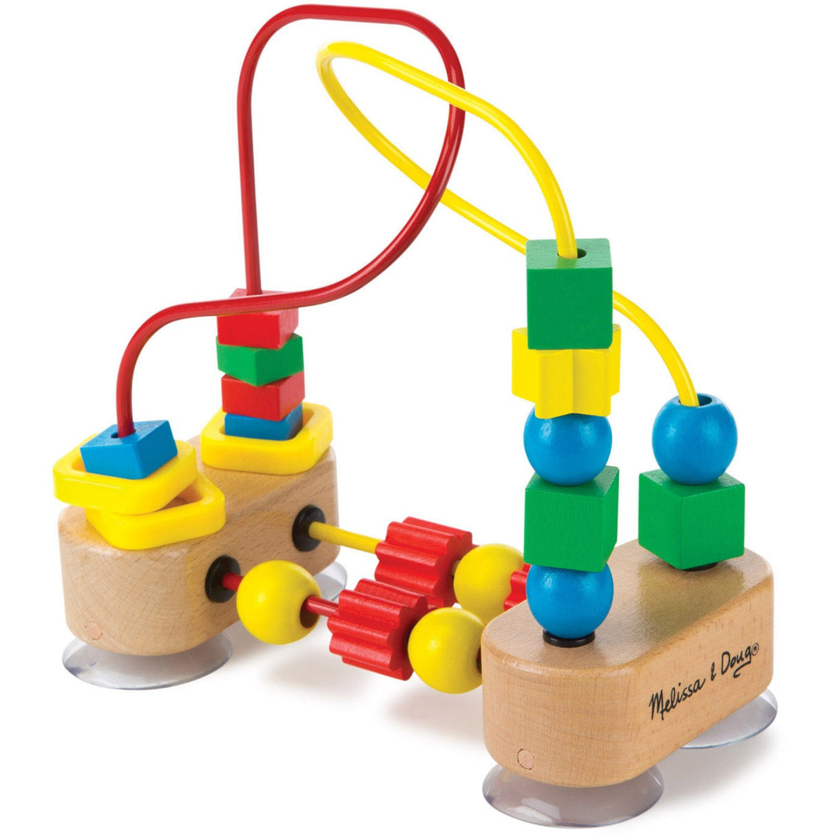 Melissa & Doug Multifarvet Wooden First Bead Maze